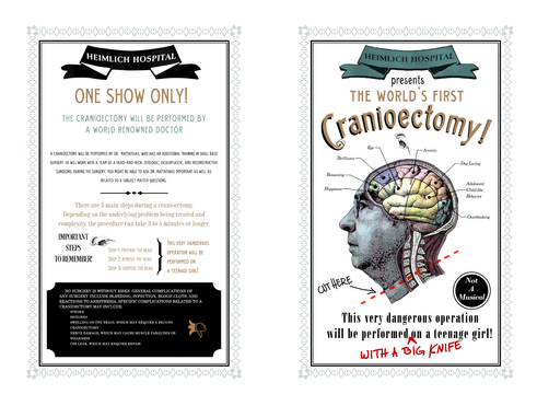 Medical Pamphlet Replica